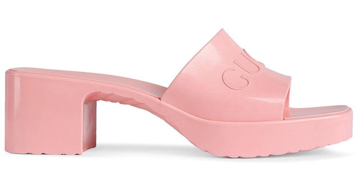 womens rubber slide sandals