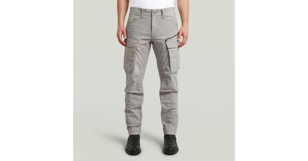 Rovic Rm11620 G-Star Rovic Zip 3D Regular Tapered Pants in Gray for Men | Lyst