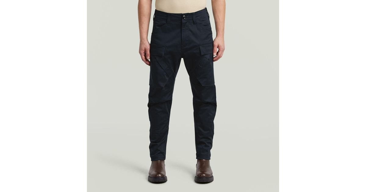 G-Star 3D Regular Tapered Cargo 3.0 Pants in Blue for Men | Lyst