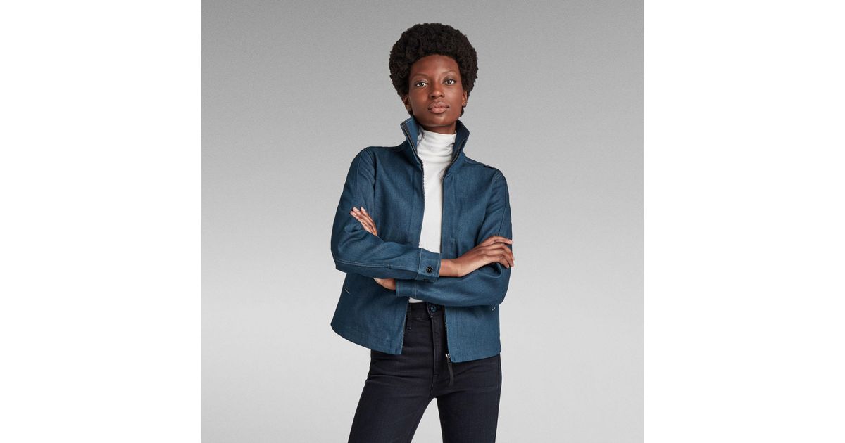 G-Star Slim Denim Overshirt in Blue | Lyst