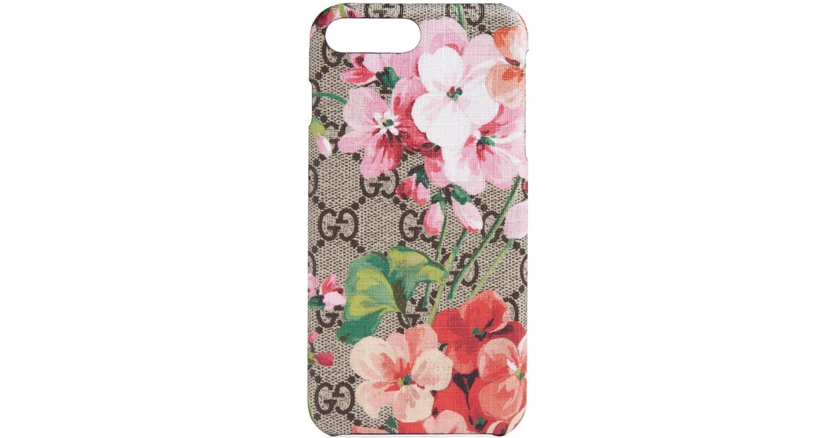 Gucci GG Blooms iPhone 8 Plus-Etui in Natur | Lyst DE