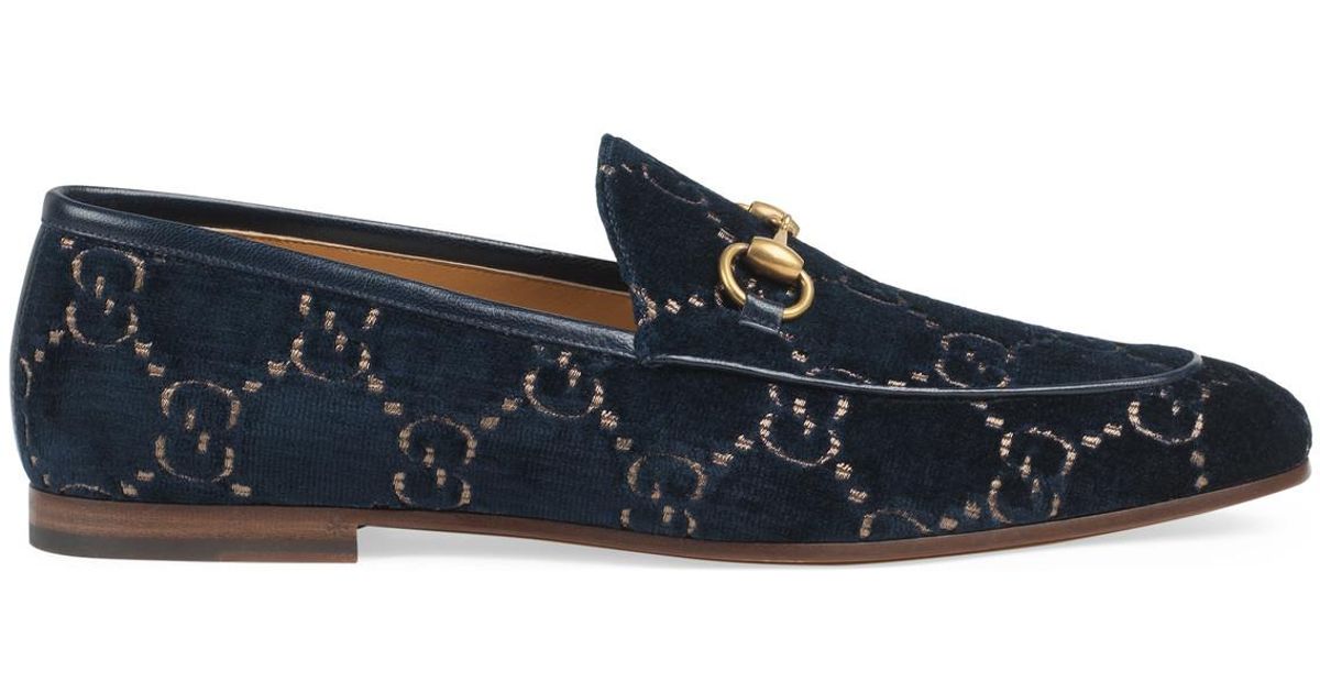 gucci loafers blue