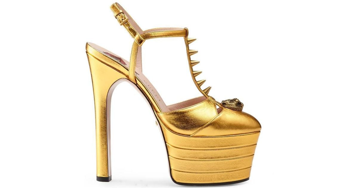 gucci studded heels