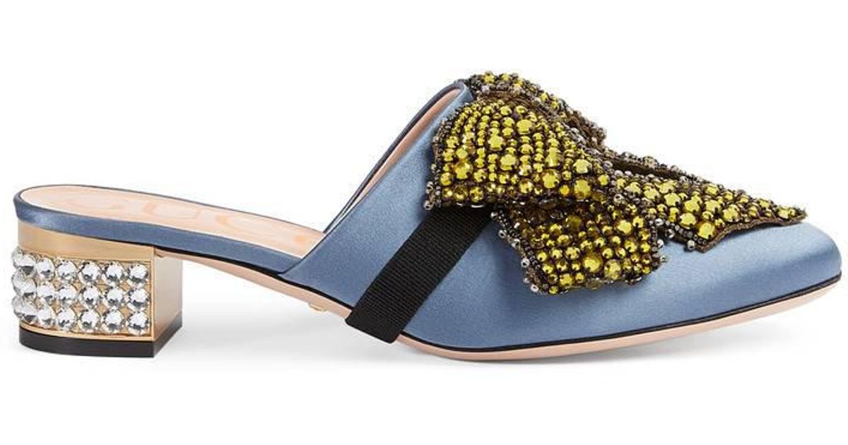 gucci bow slippers