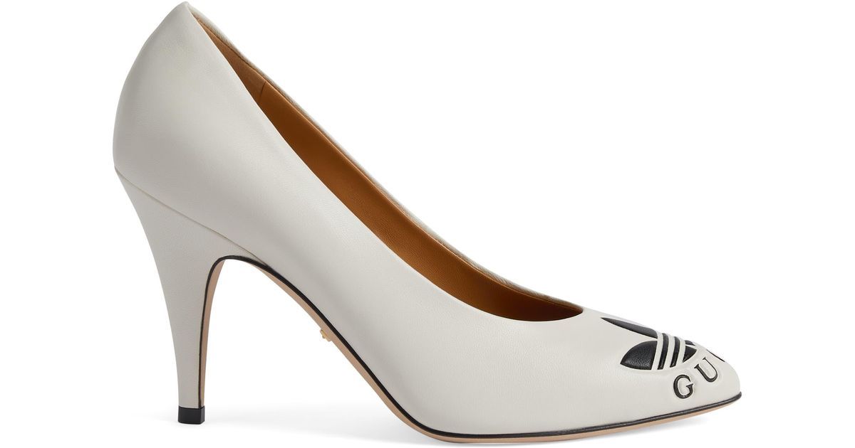 Gucci Leather Adidas X Women's Trefoil Pump in White Lyst