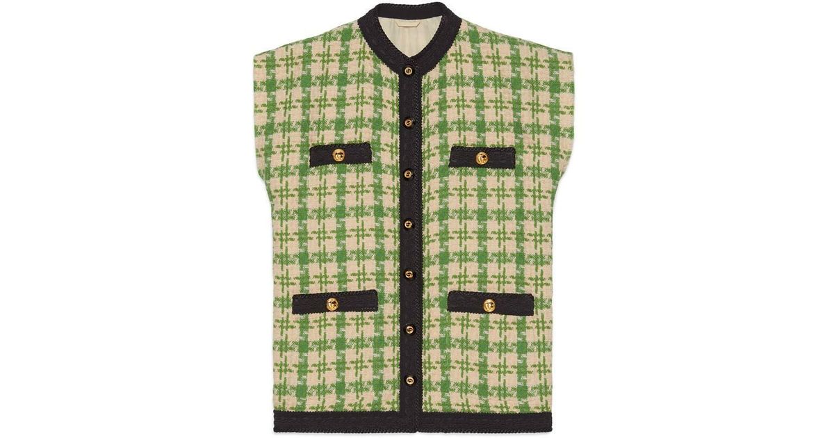 gucci sleeveless jacket