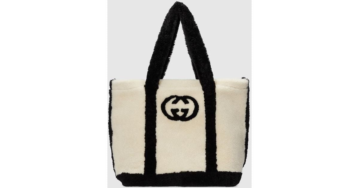 Gucci Large Tote Bag With Interlocking G in Black for Men Lyst