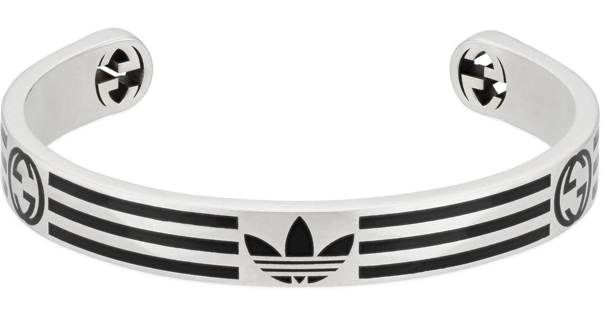 Gucci Adidas X Cuff Bracelet in Metallic | Lyst