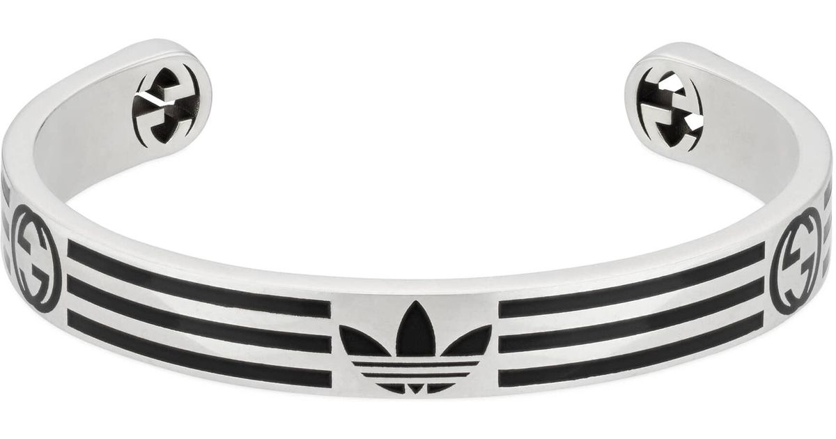 Gucci Adidas X Cuff Bracelet in Metallic Lyst