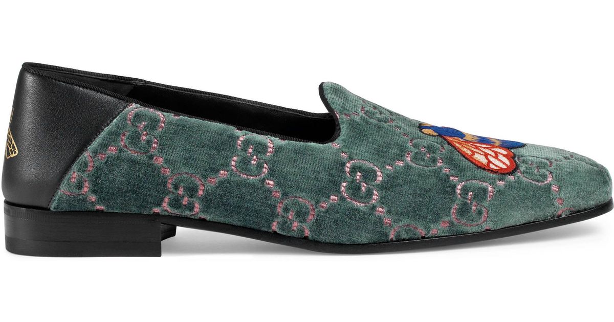 gucci gg velvet loafers