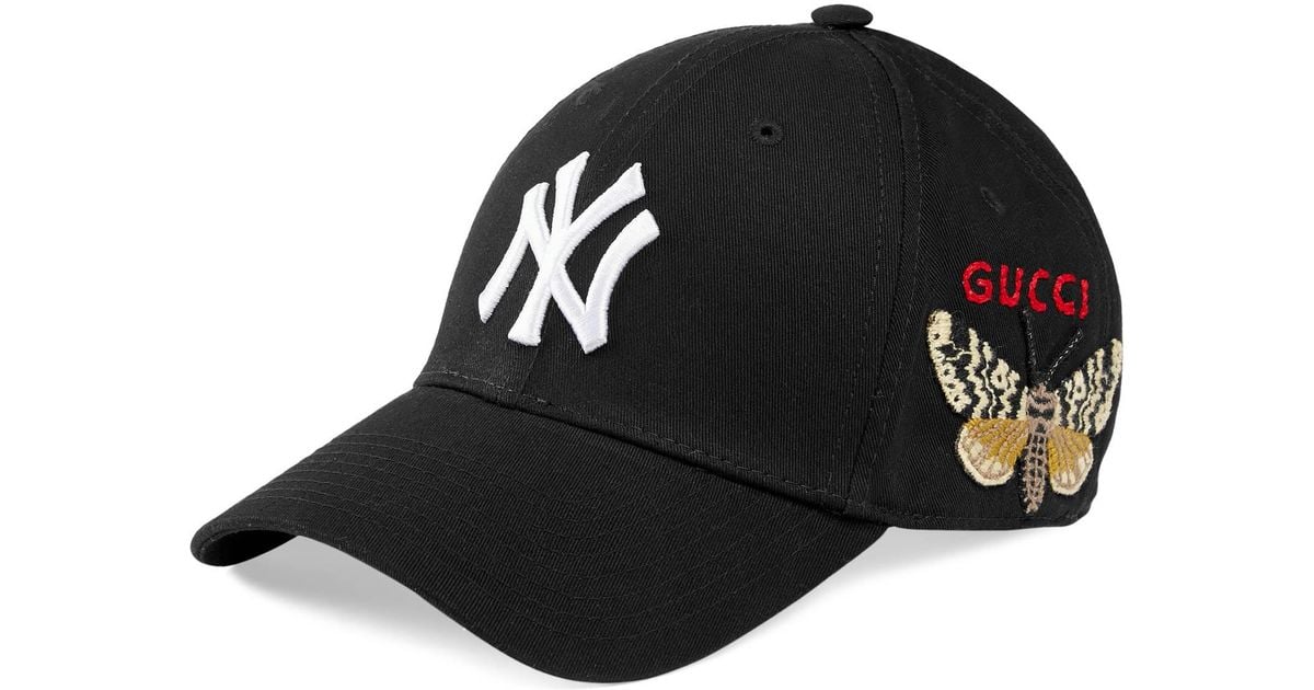 Casquette New York YankeesTM Coton Gucci pour homme en coloris Noir - Lyst