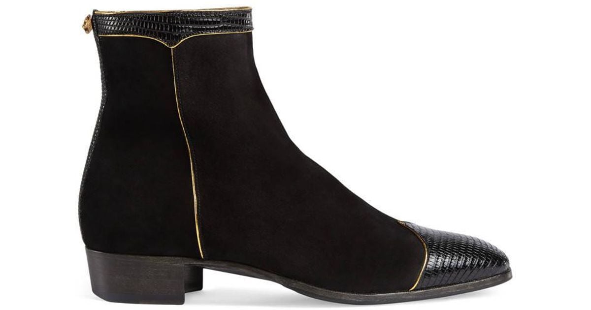 gucci suede boots