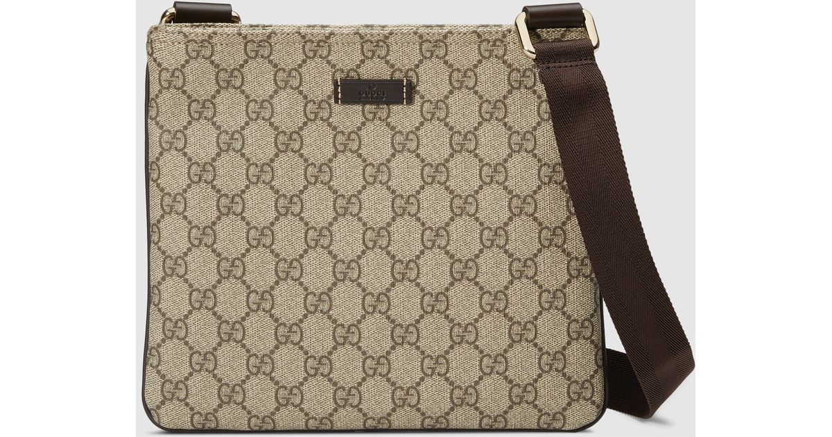Gucci Gg Supreme Cross Body Messenger Bag for Men | Lyst