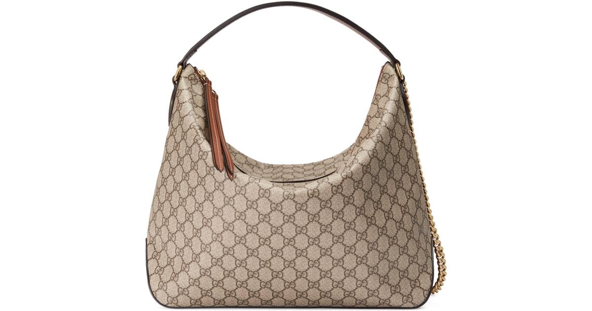 Gucci GG Supreme Monogram Hobo Shoulder Bag