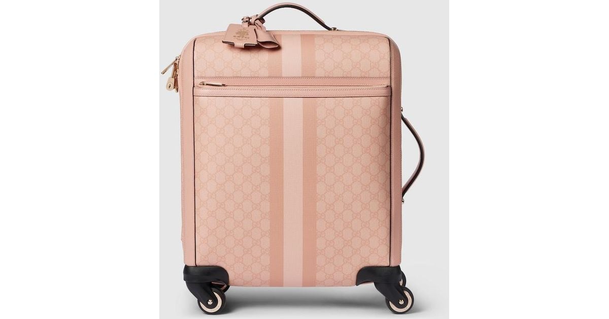 Maleta De Mano Ophidia Con Gg Gucci de color Rosa Lyst