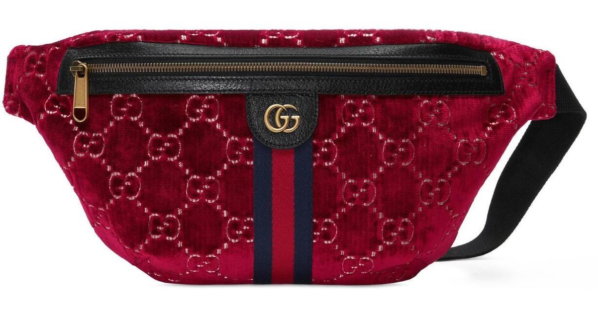 velvet gucci belt bolsa