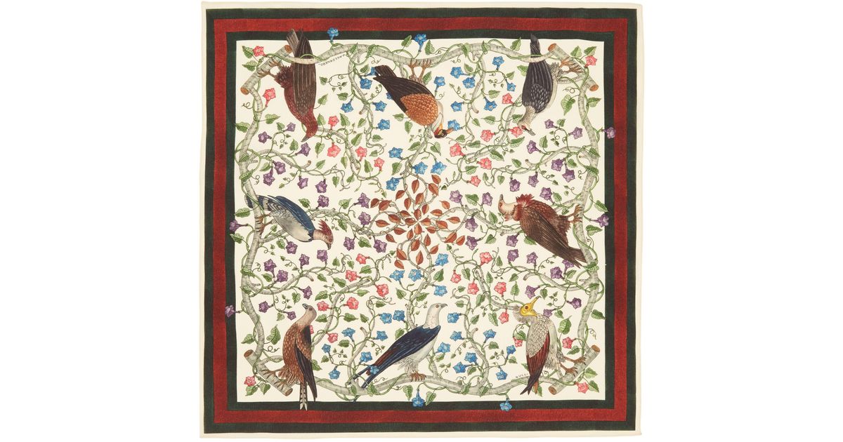 Gucci Fazzoletto da taschino da uomo di colore bianco