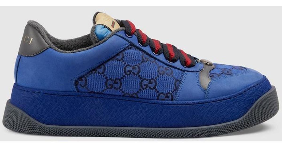 Gucci Screener GG Sneaker in Blue for Men Lyst UK