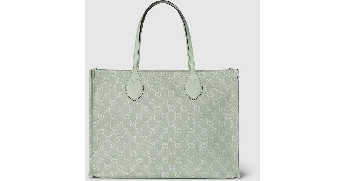 Gucci Ophidia GG Large Tote Bag in Green Lyst