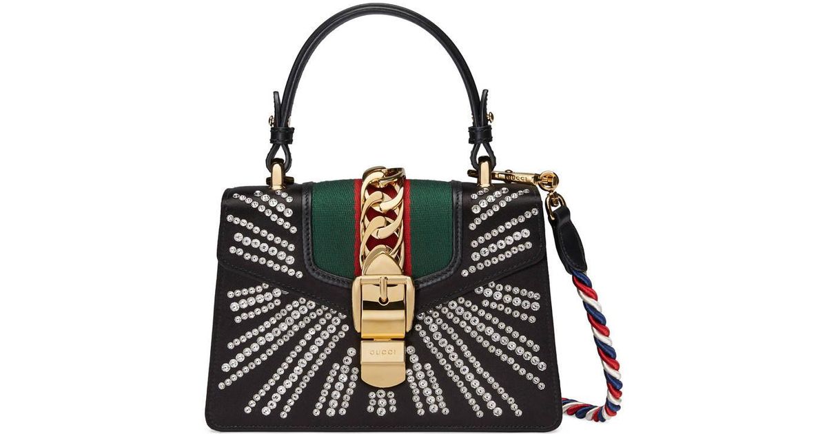 Gucci Mini Sylvie Crystal Burst Top 
