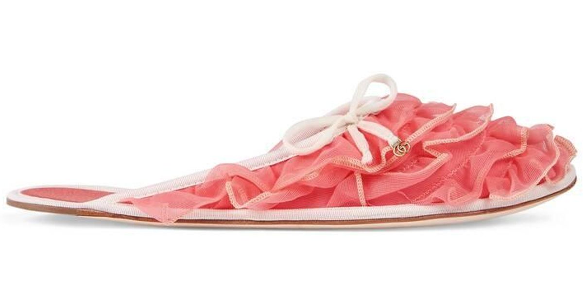 gucci pink slippers