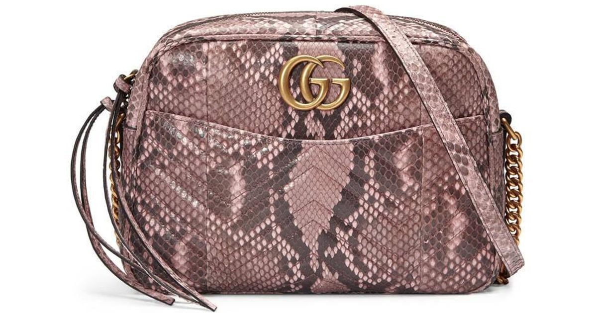 gucci pink snake bag