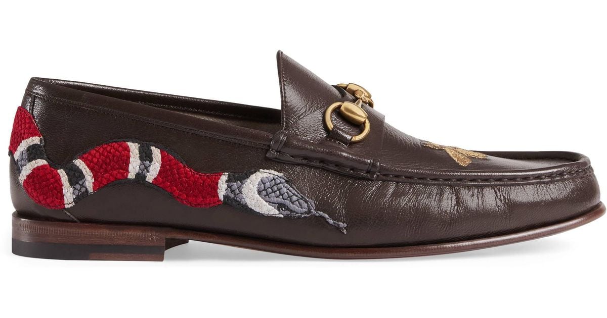 snake gucci loafers