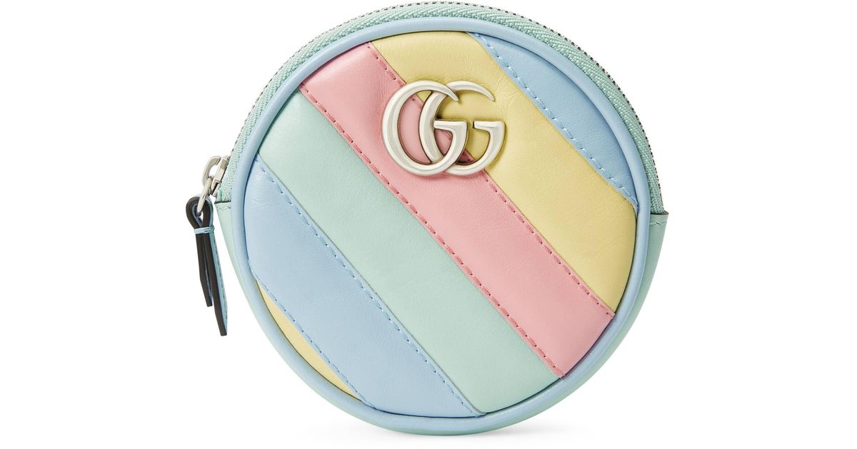 Gucci Leather GG Marmont Coin Purse in Pink - Lyst