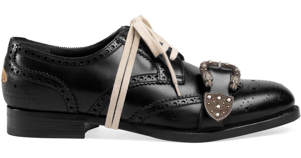 Gucci Queercore Brogue Shoes in Black for Men Lyst