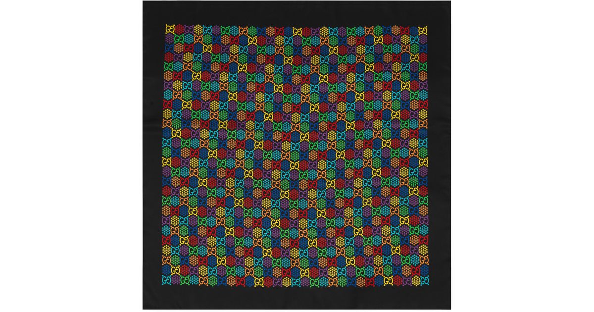 gucci psychedelic scarf