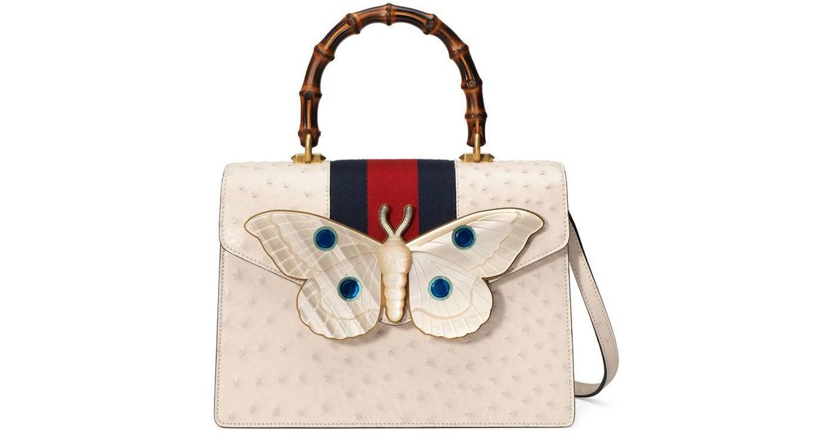 gucci ostrich bag