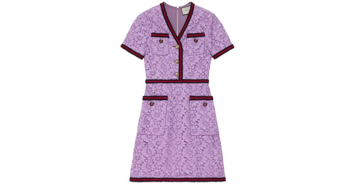 gucci purple dress