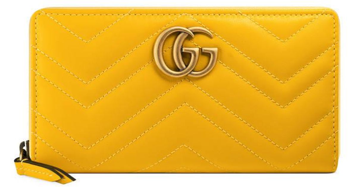 yellow gucci wallet