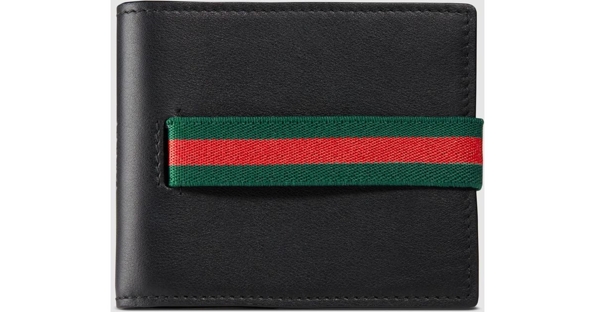 gucci mens wallet with elastic band