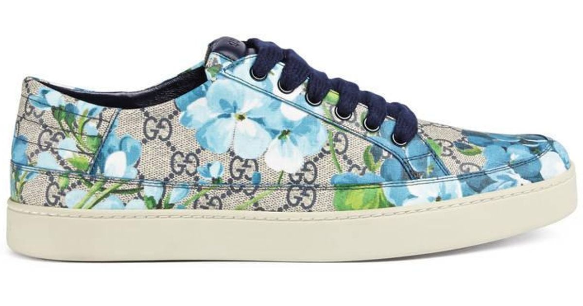 Gucci Canvas Gg Blooms Low-top Sneaker 