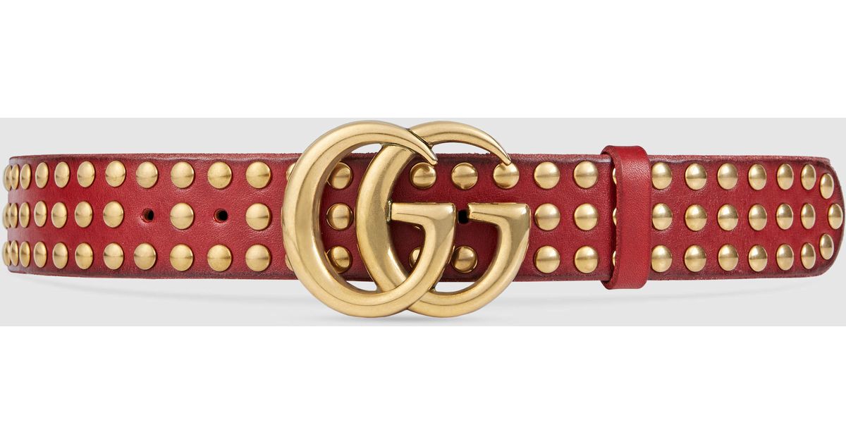 red gucci belt double g