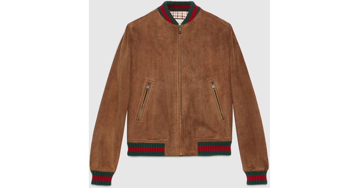 gucci suede coat