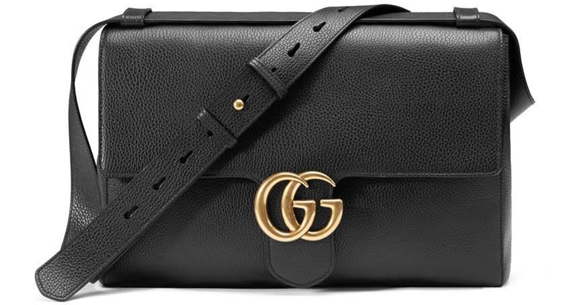 Gucci Gg Marmont Leather Messenger in 