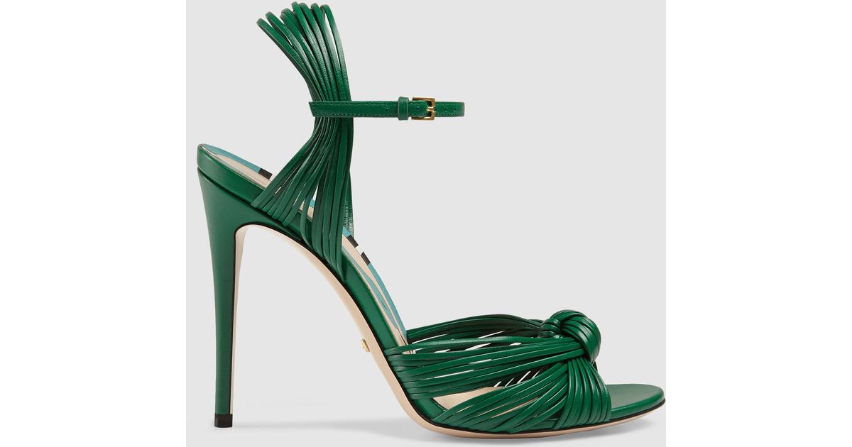 gucci green heels