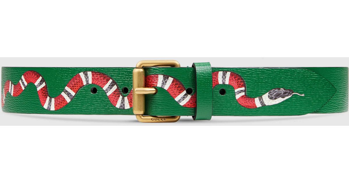 green gucci belt with snake