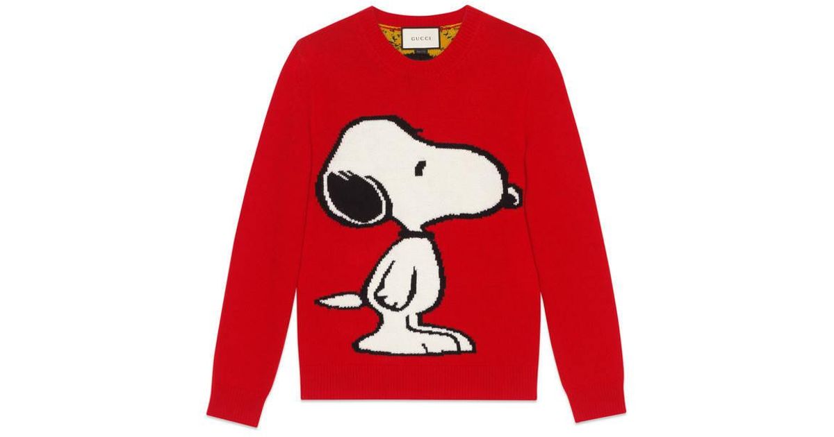 Gucci Wool Snoopy Tiger Stripe Sweater 