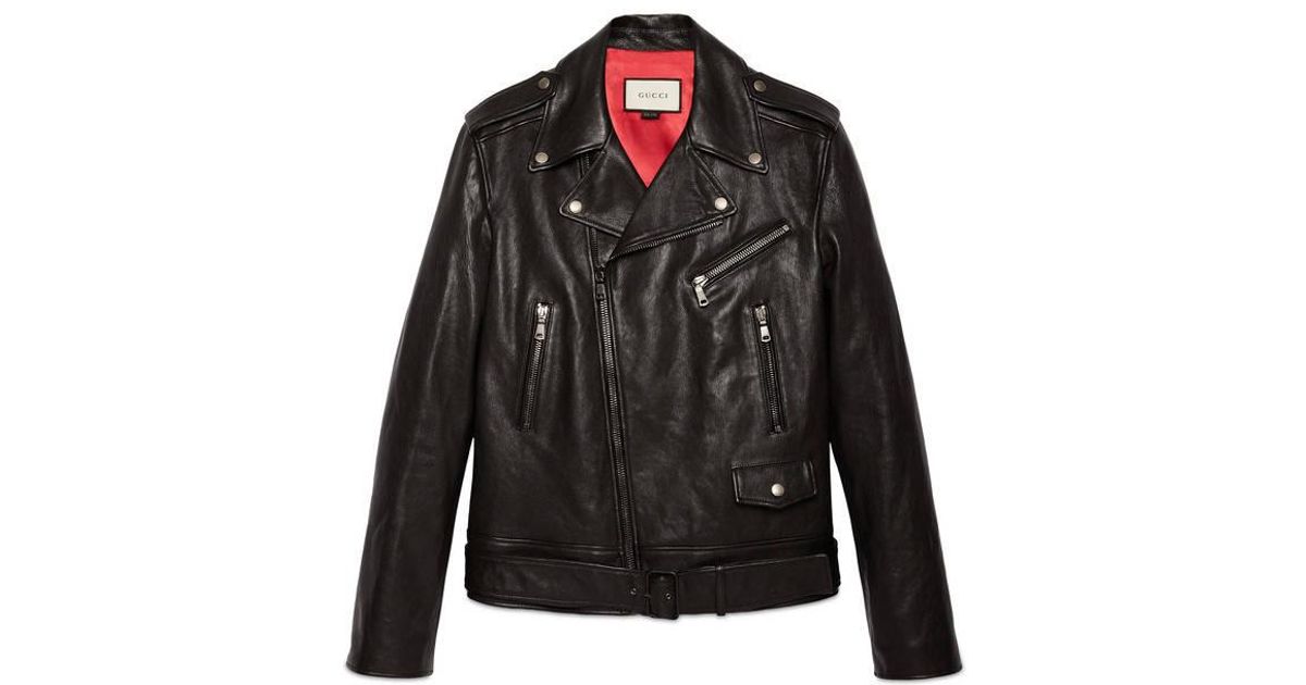 gucci tiger leather jacket