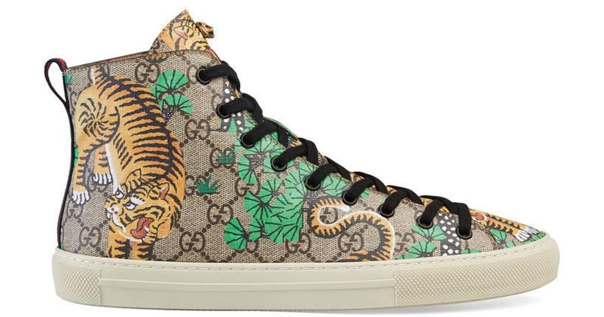 Gucci Canvas Bengal High-top Sneaker in 