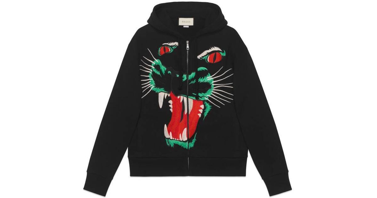 gucci panther hoodie