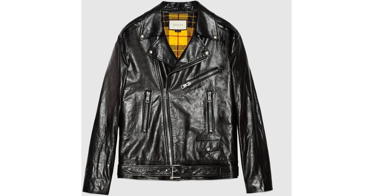 gucci ghost leather jacket