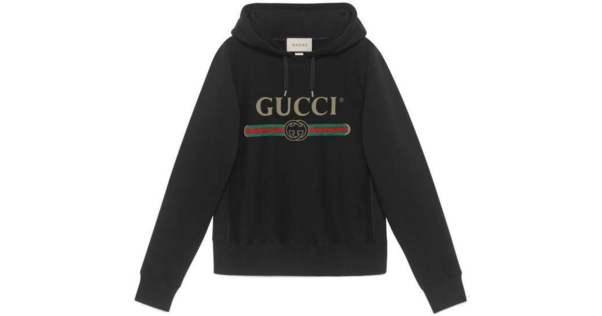 Gucci Hooded Cotton Sweatshirt With 