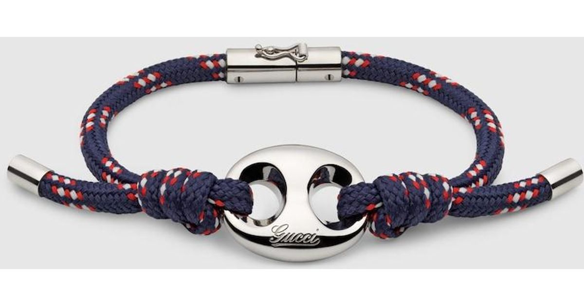 Gucci 〔グッチ マリナ チェーン〕ファブリック ブレスレット