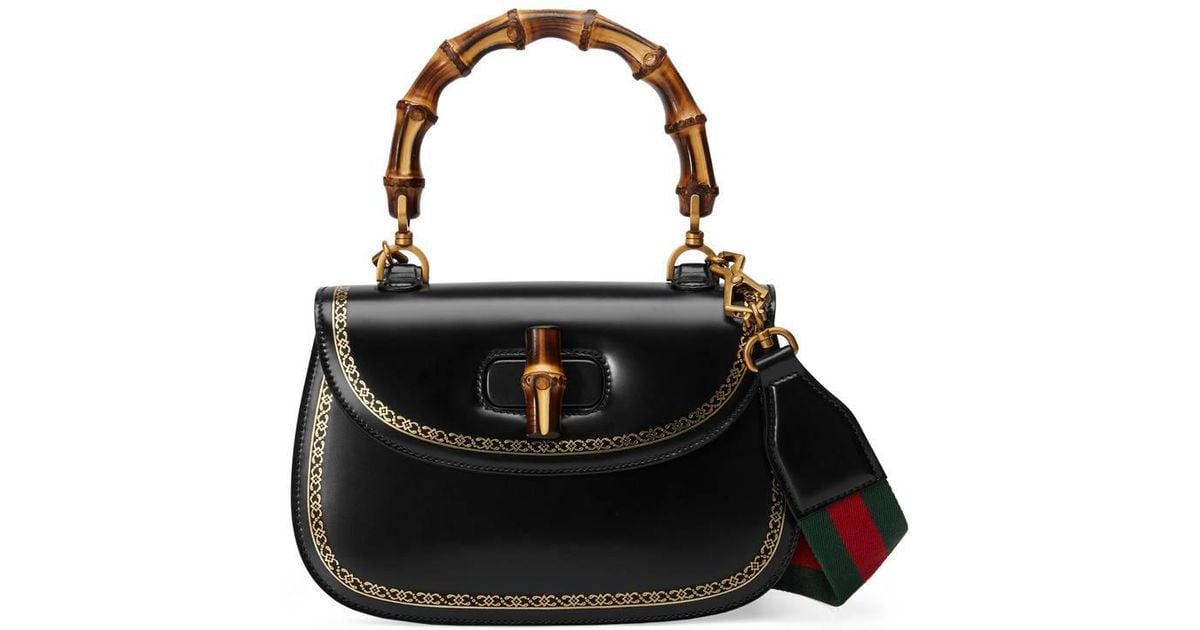 gucci bamboo top handle bag