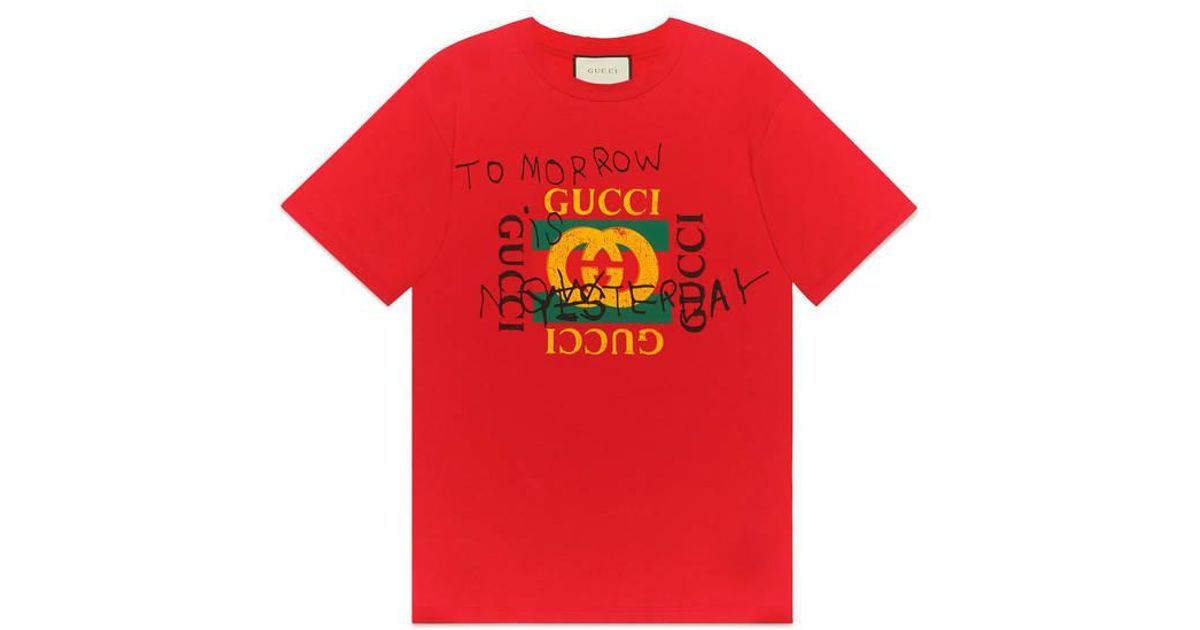 gucci t shirt red
