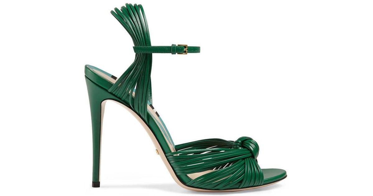 gucci emerald green heels